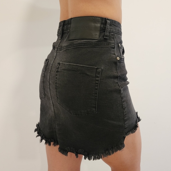 One teaspoon black jean skirt size 25 - Picture 1 of 2